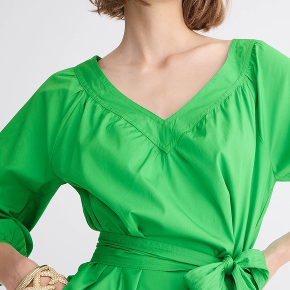 NWT J. Crew Poplin Dress XS - Picture 5 of 8